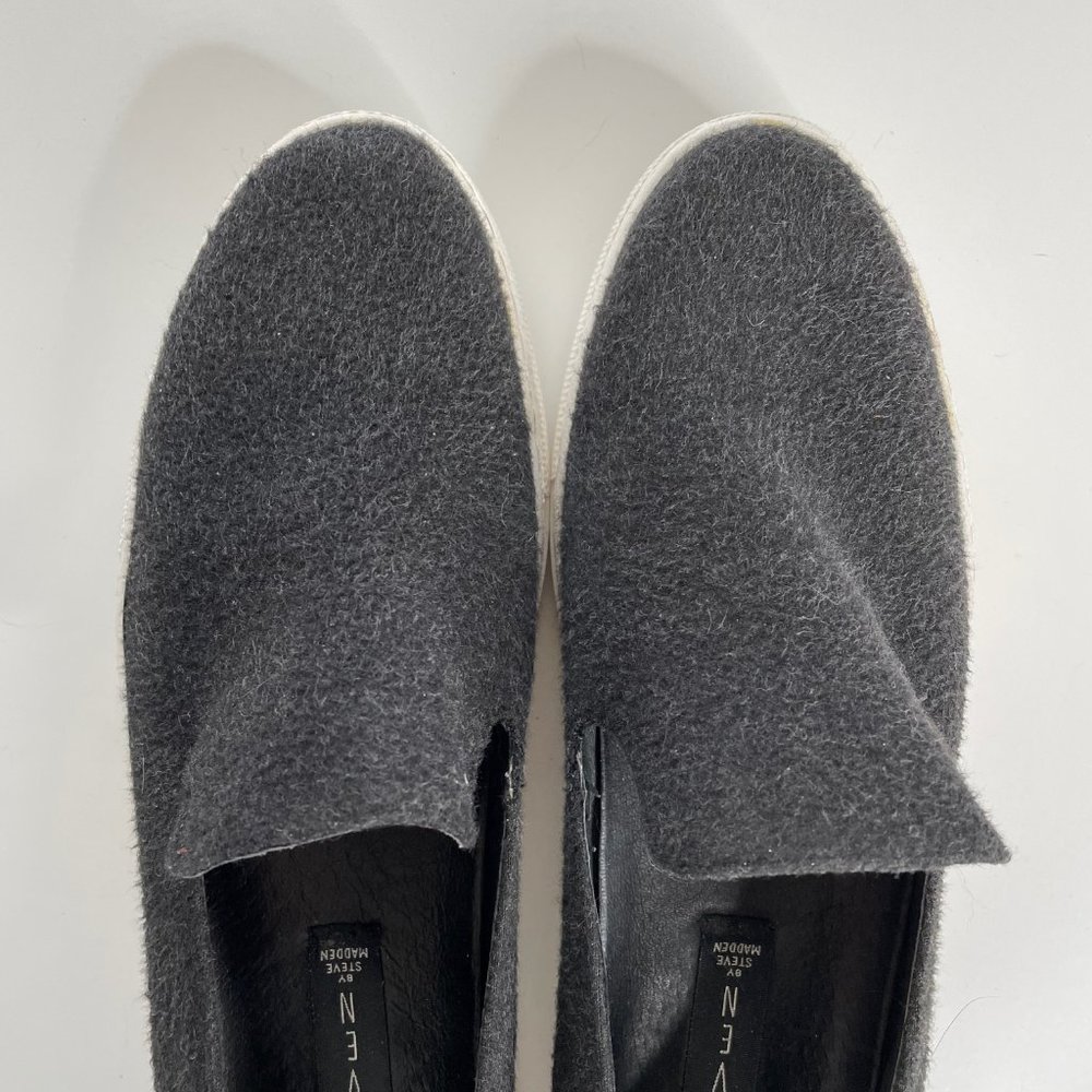 Steven by Steve Madden Arden Felt Look Slip Ons - Picture 6 of 8